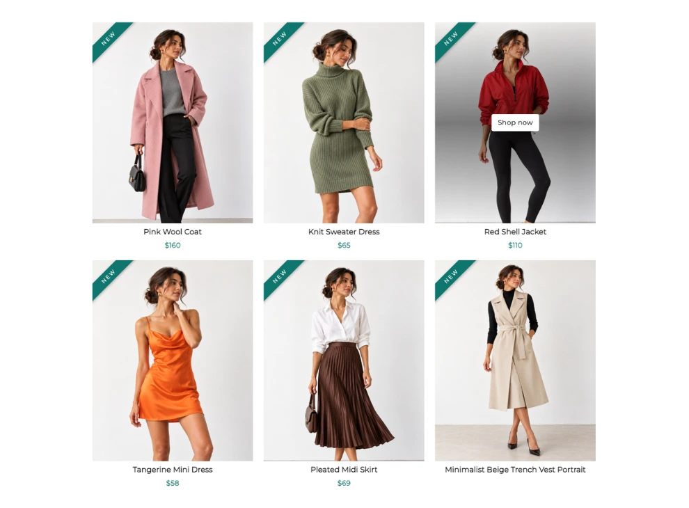 New Arrivals template